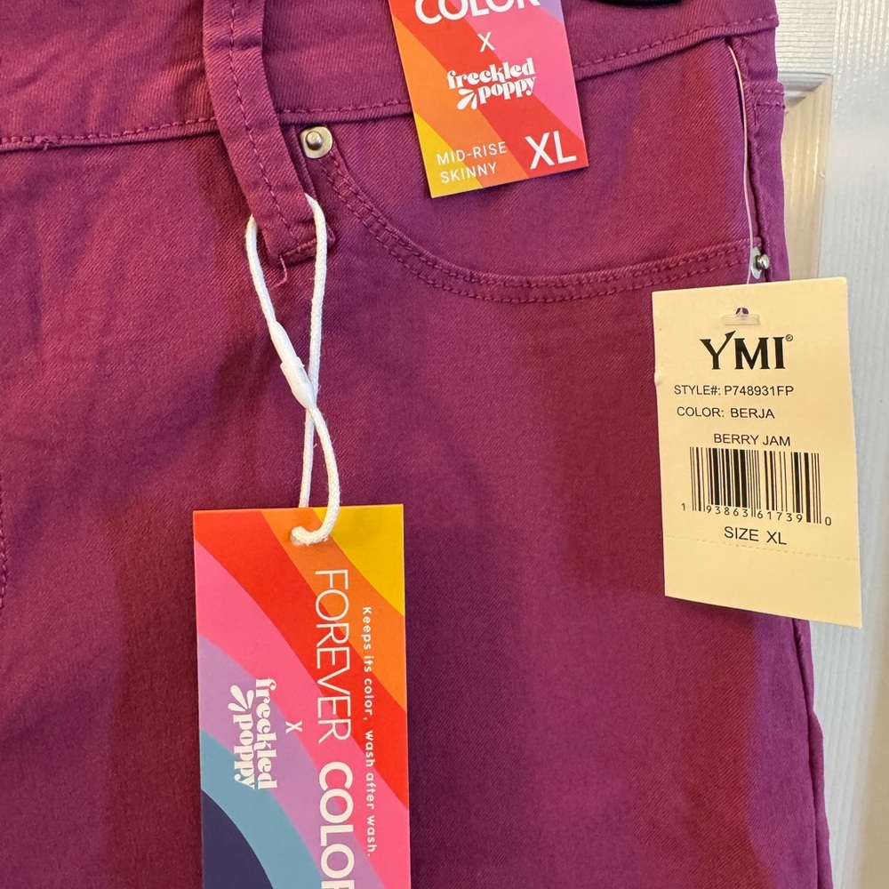 YMI Purple Skinny Jeans Modern Stretch Fit - Picture 2 of 6